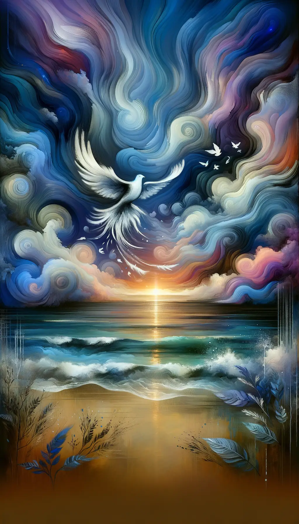 Harmony Unfolding: Whispers of the Dove in Twilight's Embrace