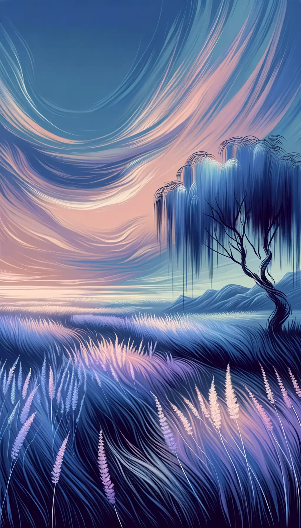 Serenity's Lullaby: Emotions in Lavender Fields