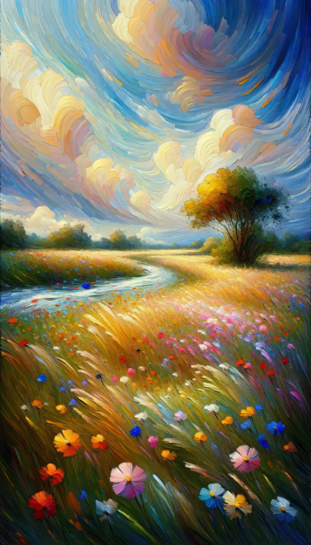 Whispers of Renewal: Meadow's Hues