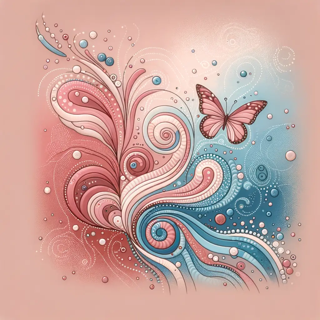 Whispers of Transformation: Butterfly Dance in Dreamtime Dots
