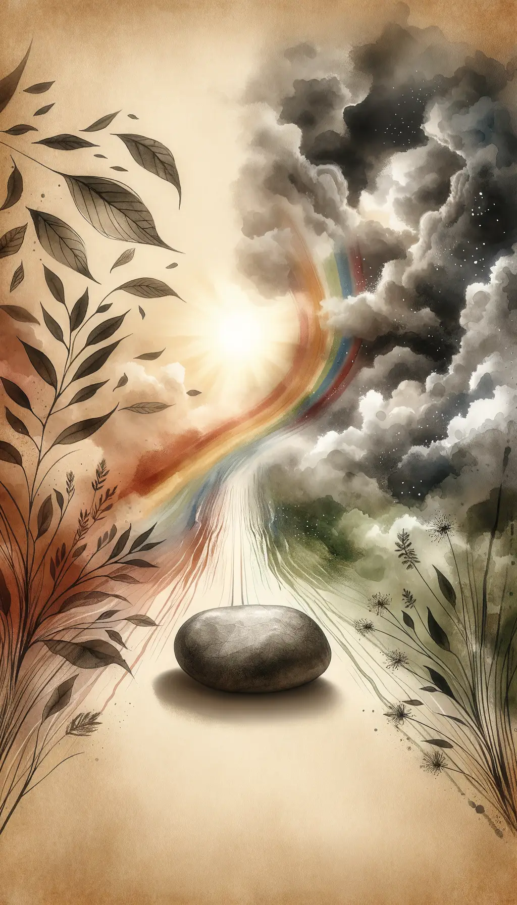 Ethereal Whispers: A Rainbow's Embrace