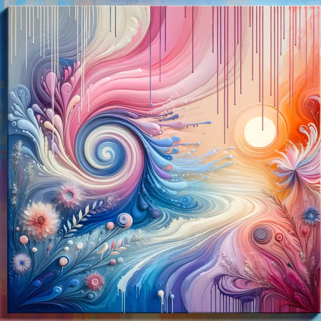 Whispers of Serenity: A Sunset's Dance in Wildflower Spirit