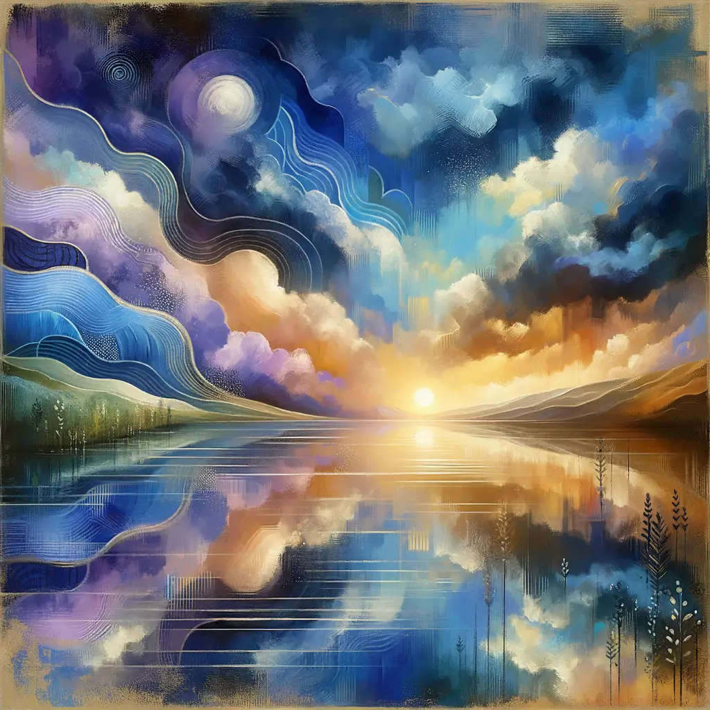 Whispers of Tranquil Solace: gentle breeze through the azure depths