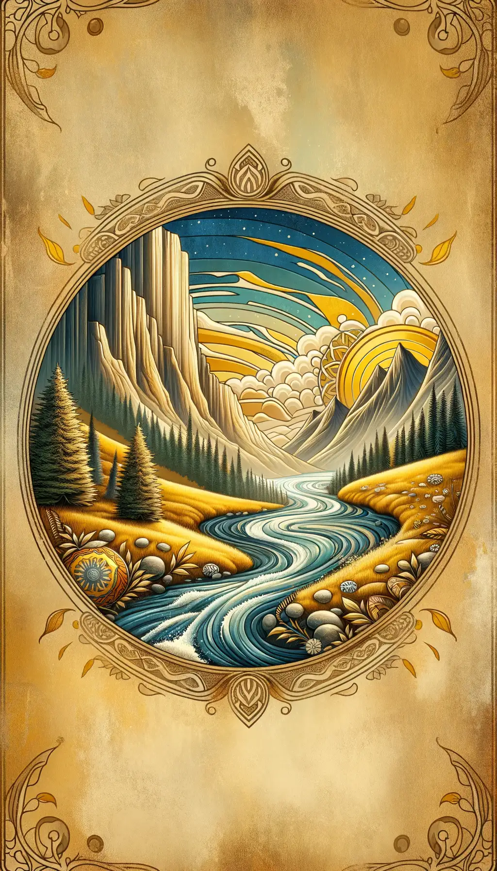 Golden Resilience: Healing Waters of the Emotion Mountains