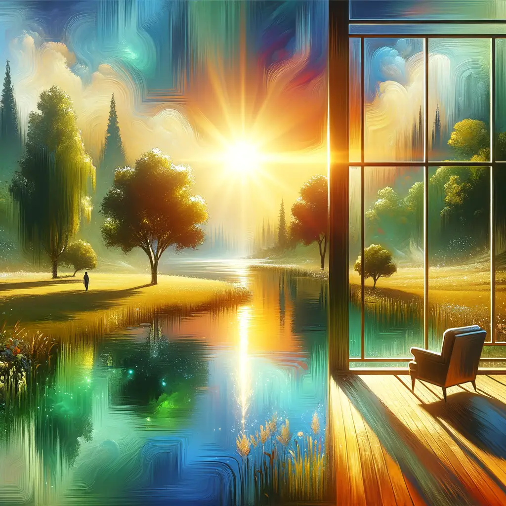 Whispers of the Still Lake: Embracing the Sunlit Breeze