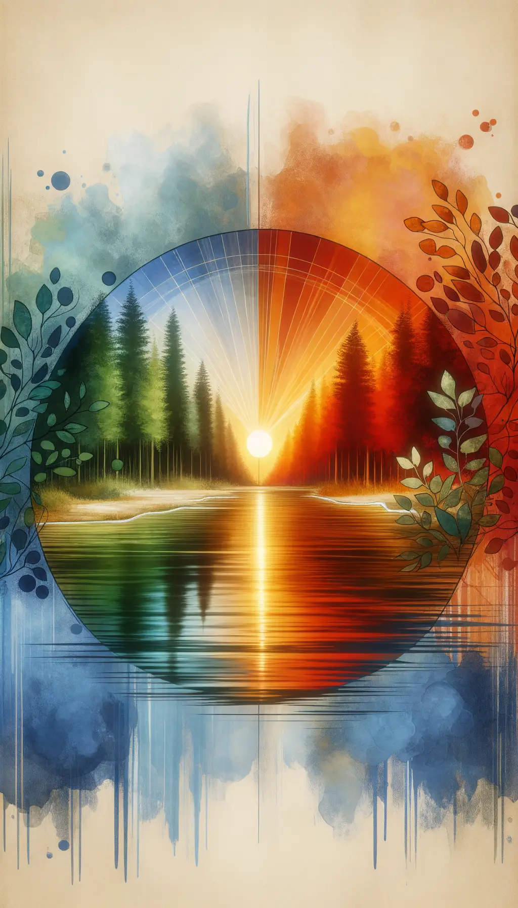 Sunset Embraced: Reflections of Inner Peace and Clarity