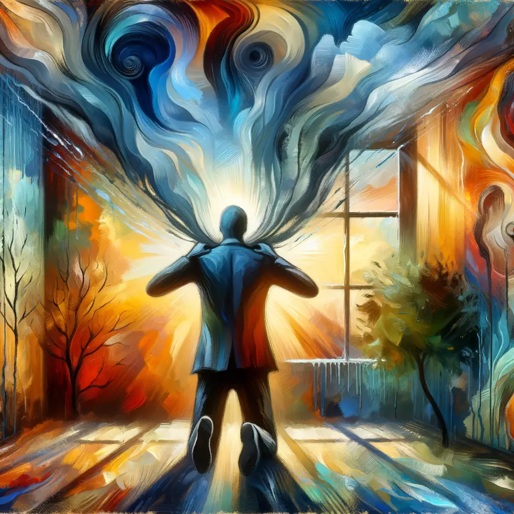 Whispers of Resilience: Embrace in the Dawn's Glow