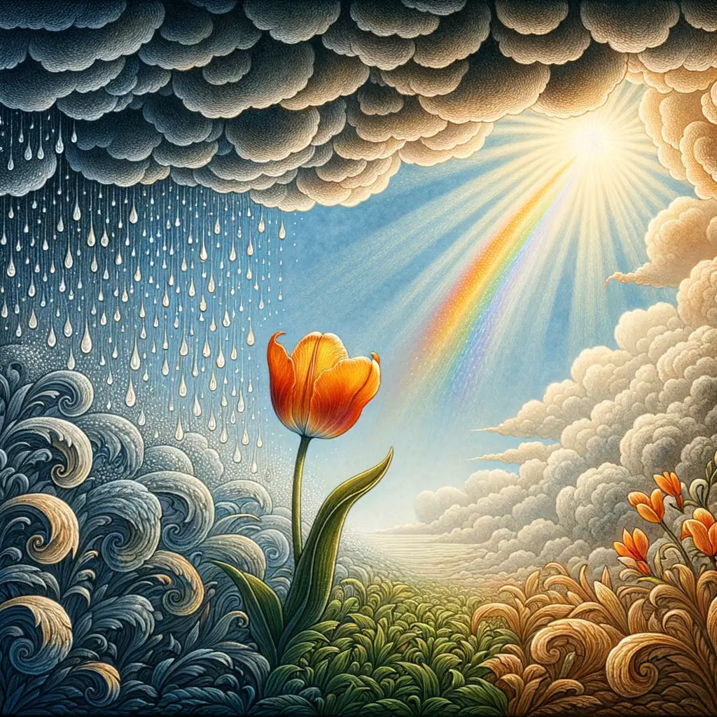 Infinite Bloom: Journey from Storm to Serenity