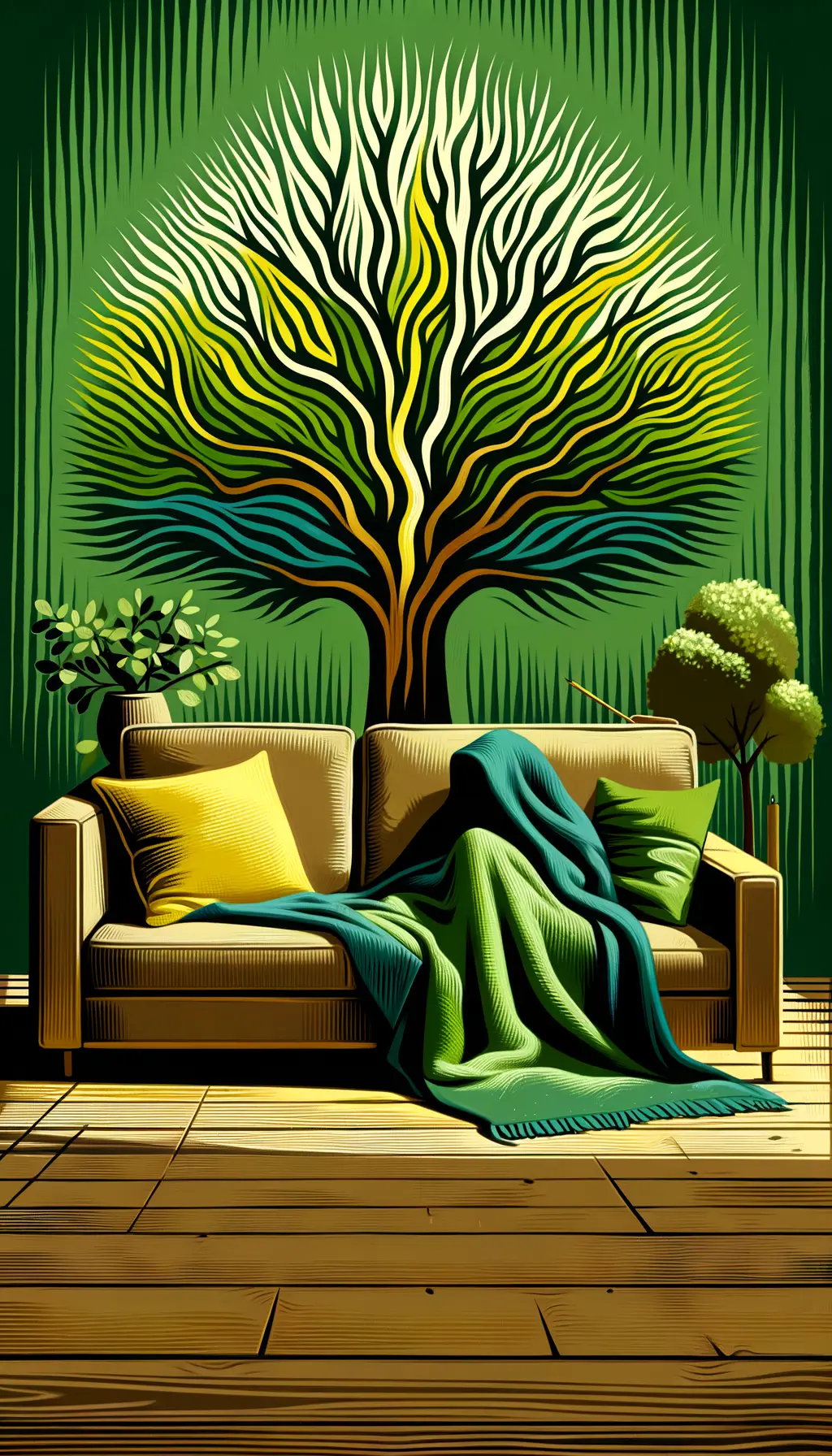 Whispers of Oak: Embracing Tranquility Amidst Turmoil