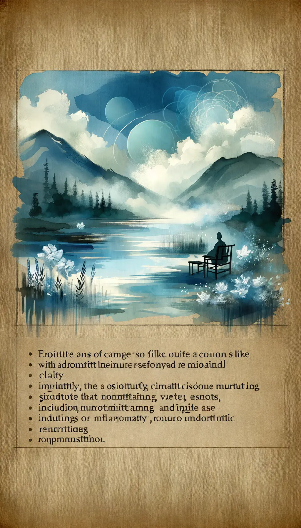 Whispers of Serenity: Ocean's Clarity in Ink Wash