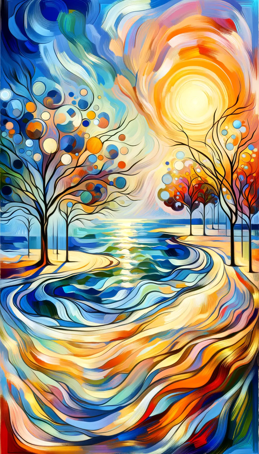 Shores of Solace: A Spectrum of Emotional Seasons