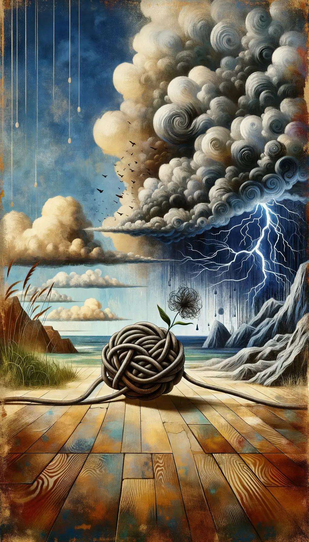 Whispers of Weary Souls: A Storm's Silent Symphony
