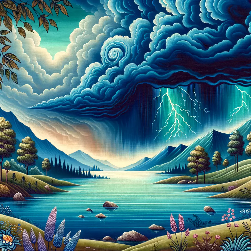 Whispers of Lavender: Tempest and Tranquility