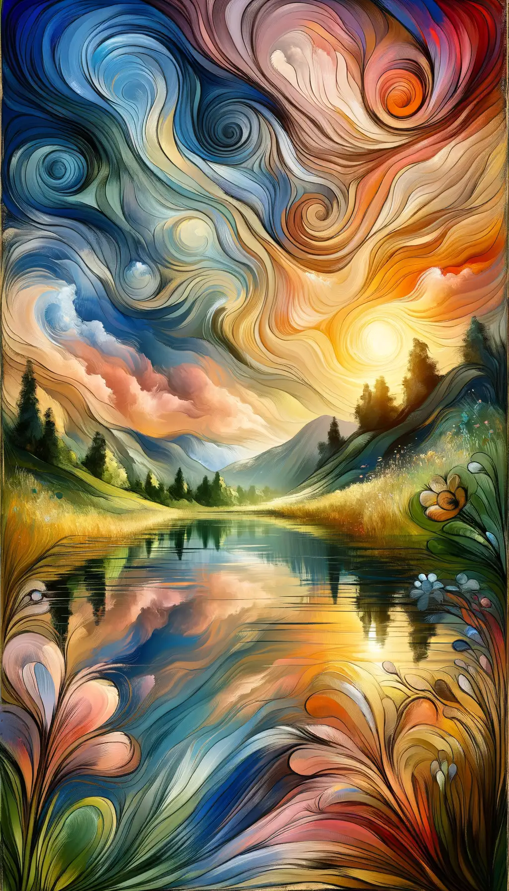 Whispers of Blossoming Souls: Reflections at Twilight