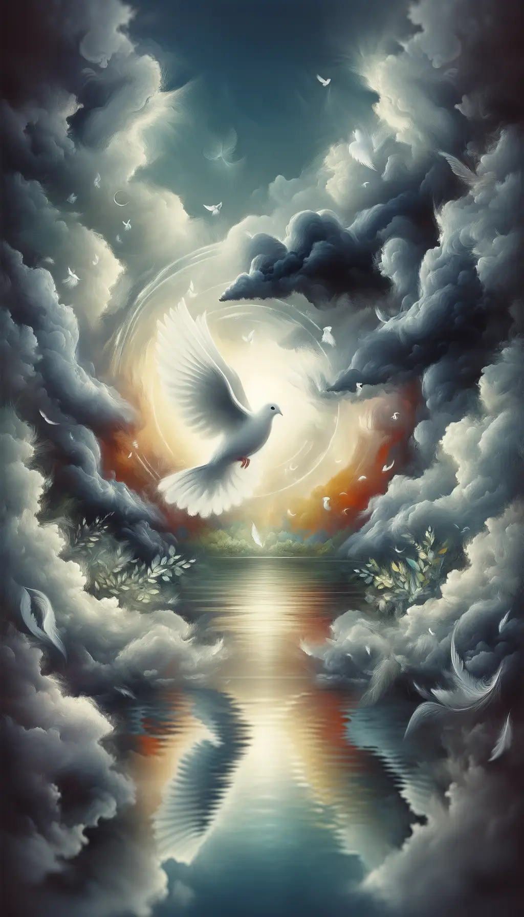 Embrace of Stillness: Within Storm's Murmurs