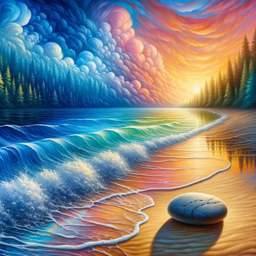 Whispers of Wisdom: Echoes in the Sunset Forest