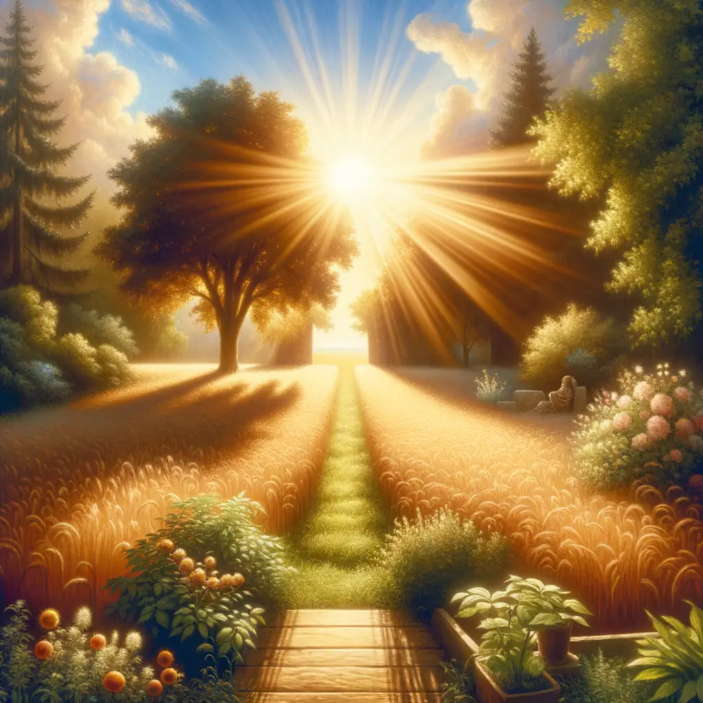 Sunlight's Embrace: The Untrimmed Garden of Renewal