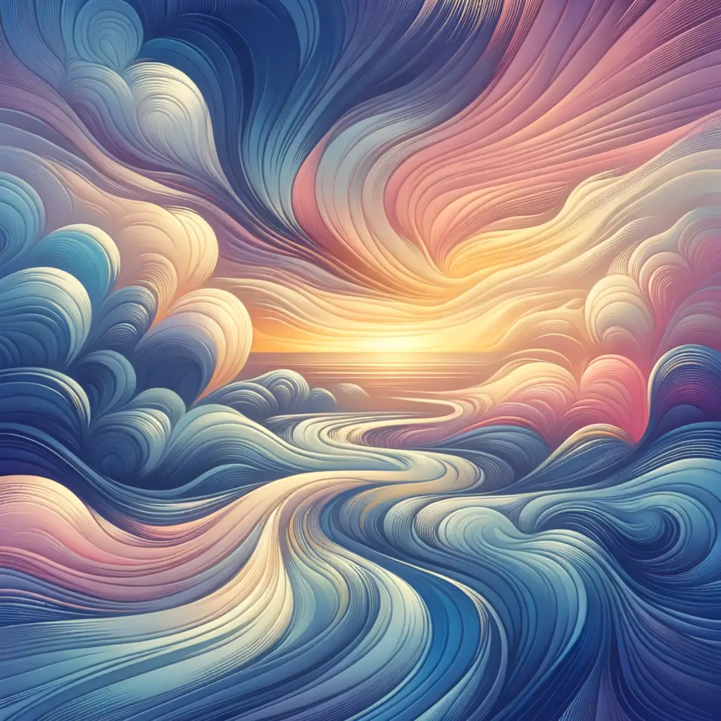 Whispers of Serenity: Dawn's Embrace in Anxious Waters