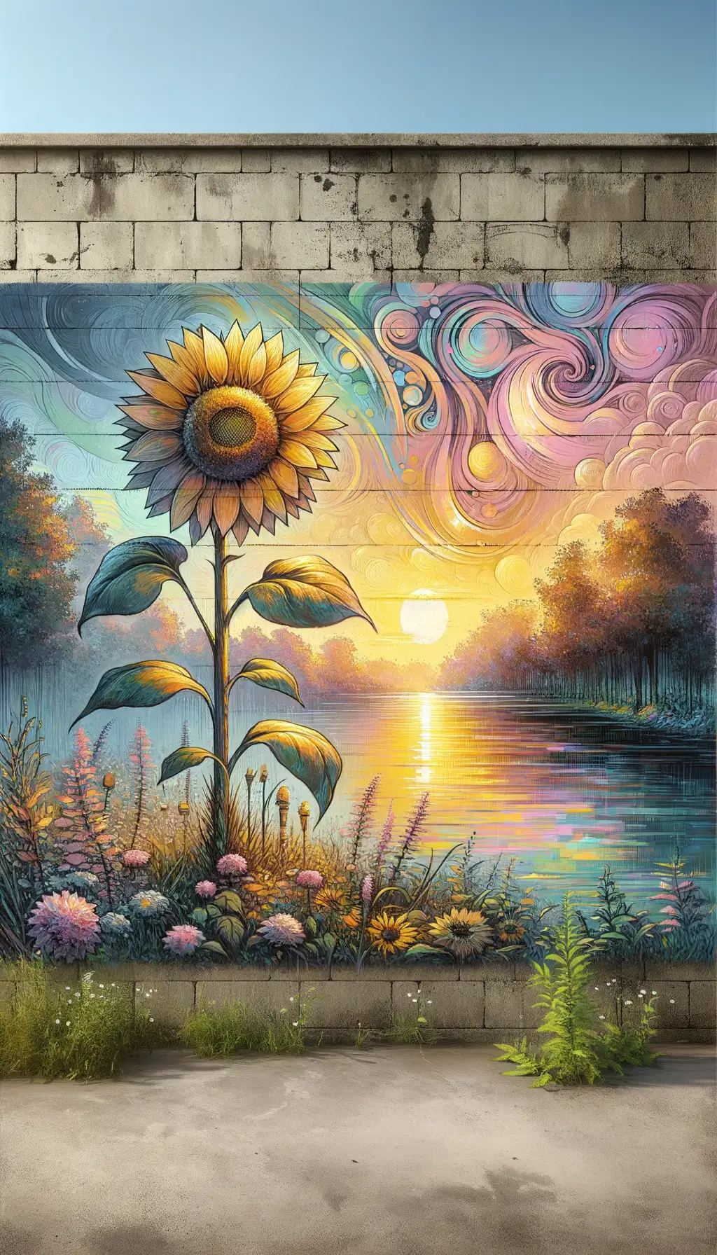 Whispers of Resilience: A Sunset Sonata in Pastel