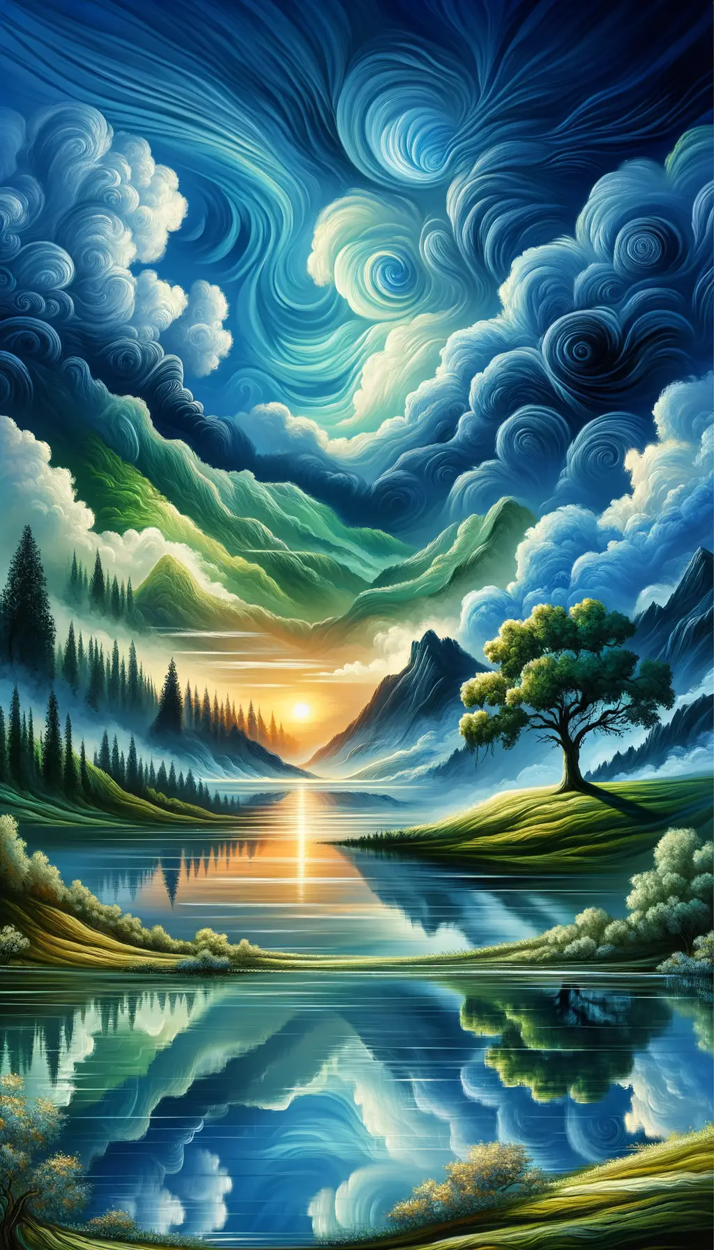 Ethereal Resilience: Dawn of Serene Solace