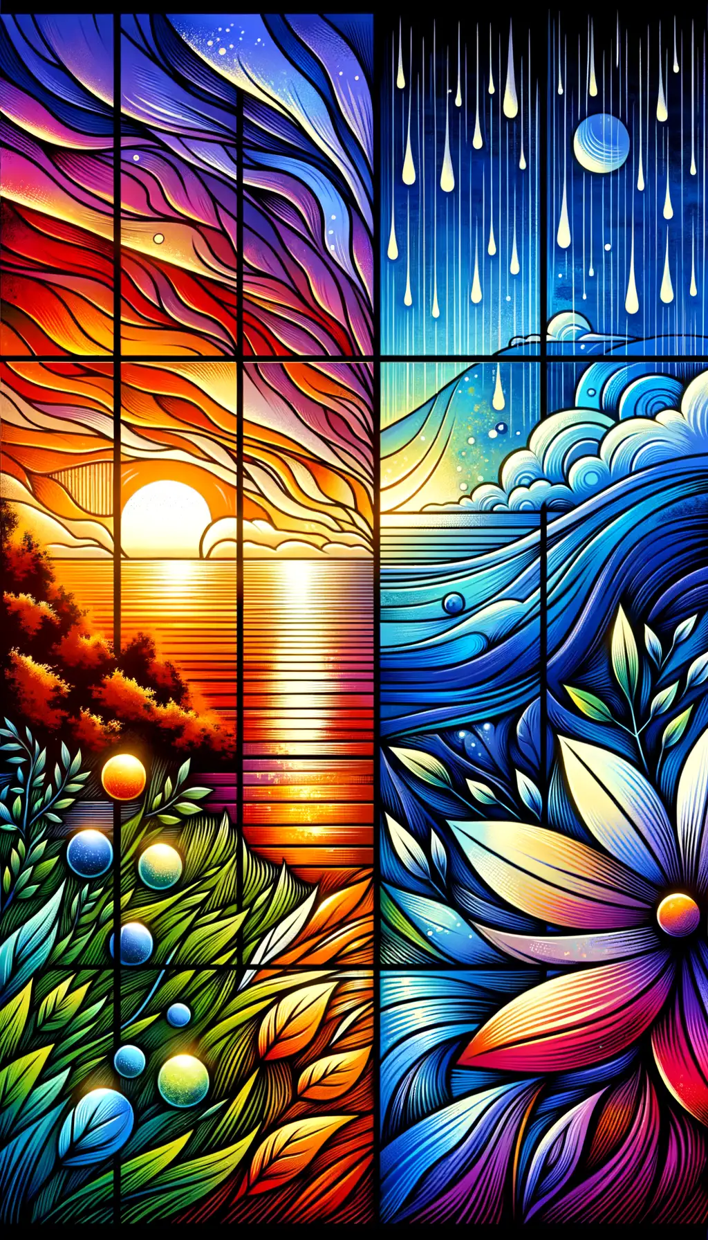 Blossoming Serenity: Therapy's Sunset Symphony
