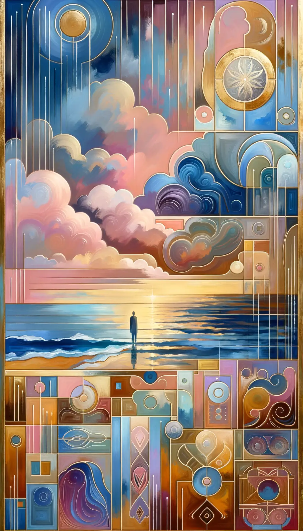 Whispers of Dawn: A Soul's Mosaic in Gentle Hues
