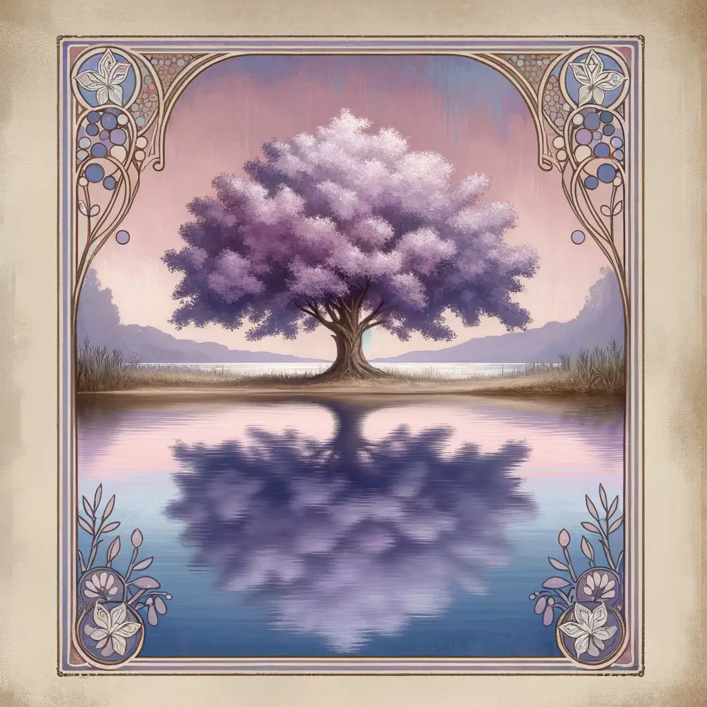Whispers of Resilience: Echoes of Lavender on Tranquil Waters
