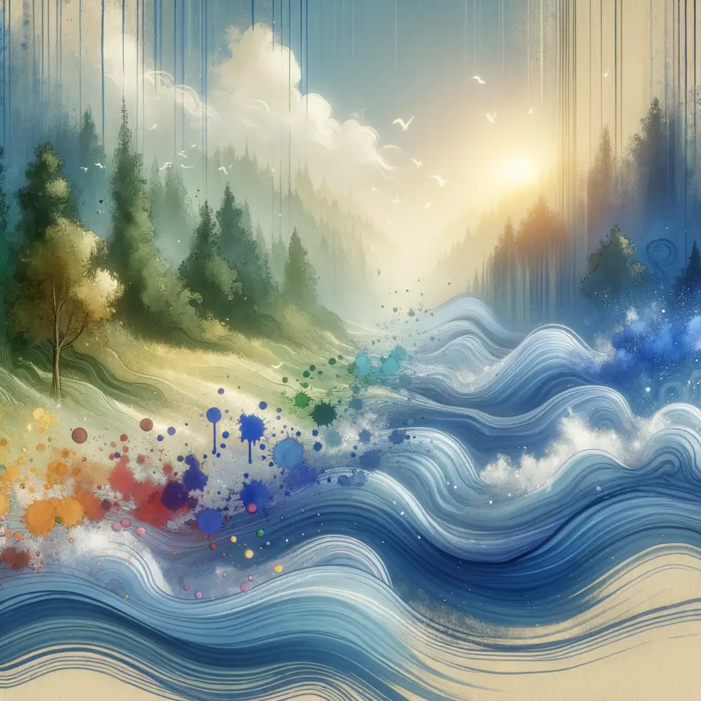 Whispers of the Heart: Splashes of Serenity in Nature's embrace