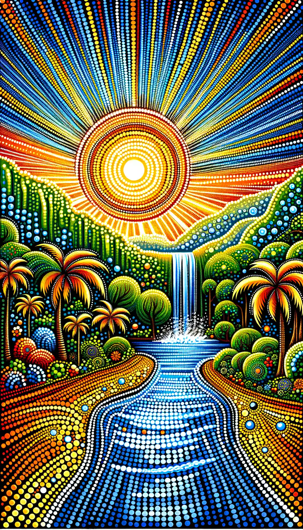 Whispers of Solace: Cascade of Dots weaving an Emotion Jungle