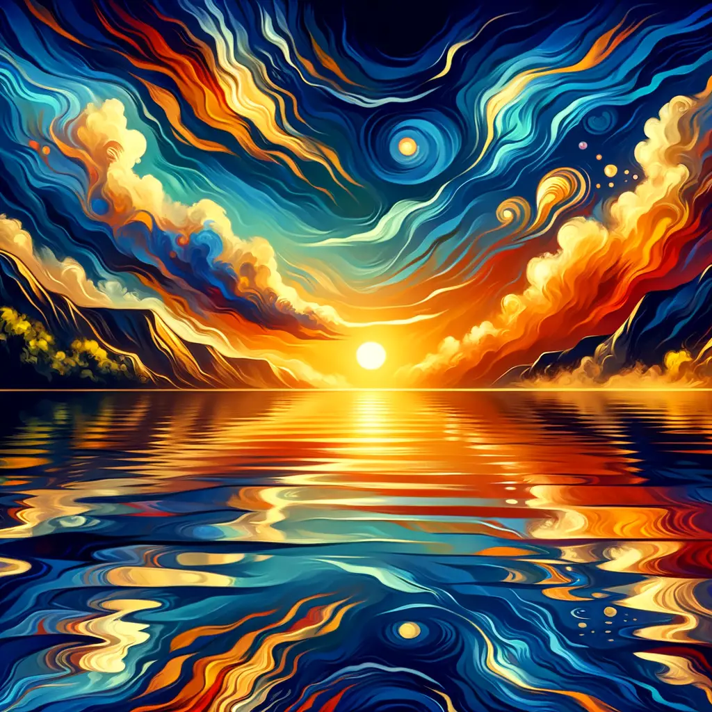 Whispers of Clarity: Ocean's Embrace at Dusk