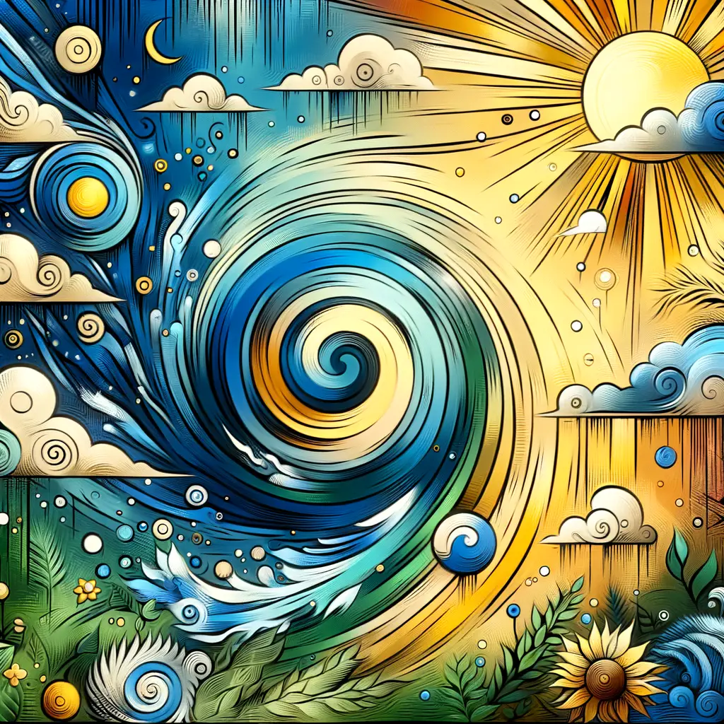 Whispers of Azure Breeze: Embracing Light in Emerald Peace