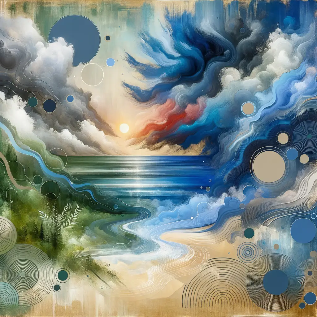 Serenity's Dialogue: Echoes of the Emotional Seascape