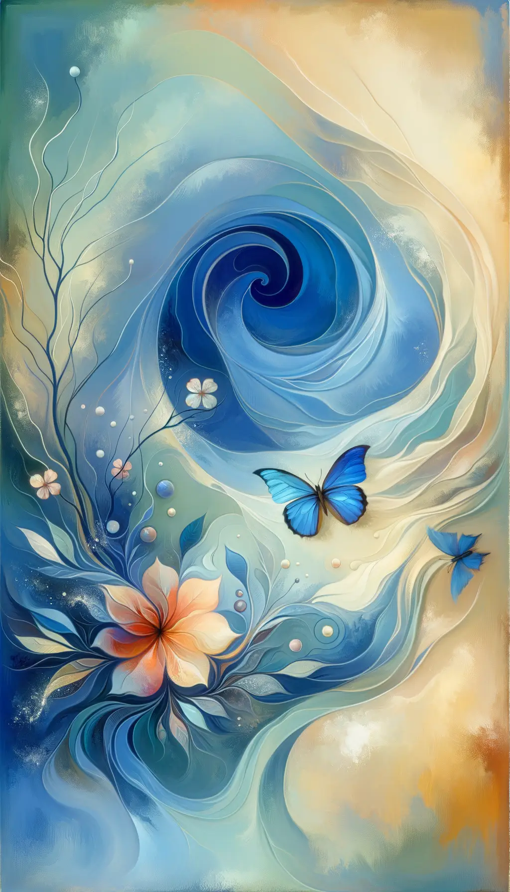 Sapphire Serenity: Metamorphosis of the Inner Garden