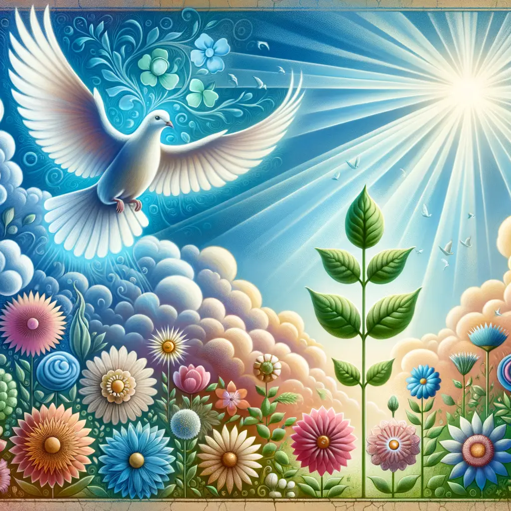Whispers of Renewal: Mirthful Garden of Emotion