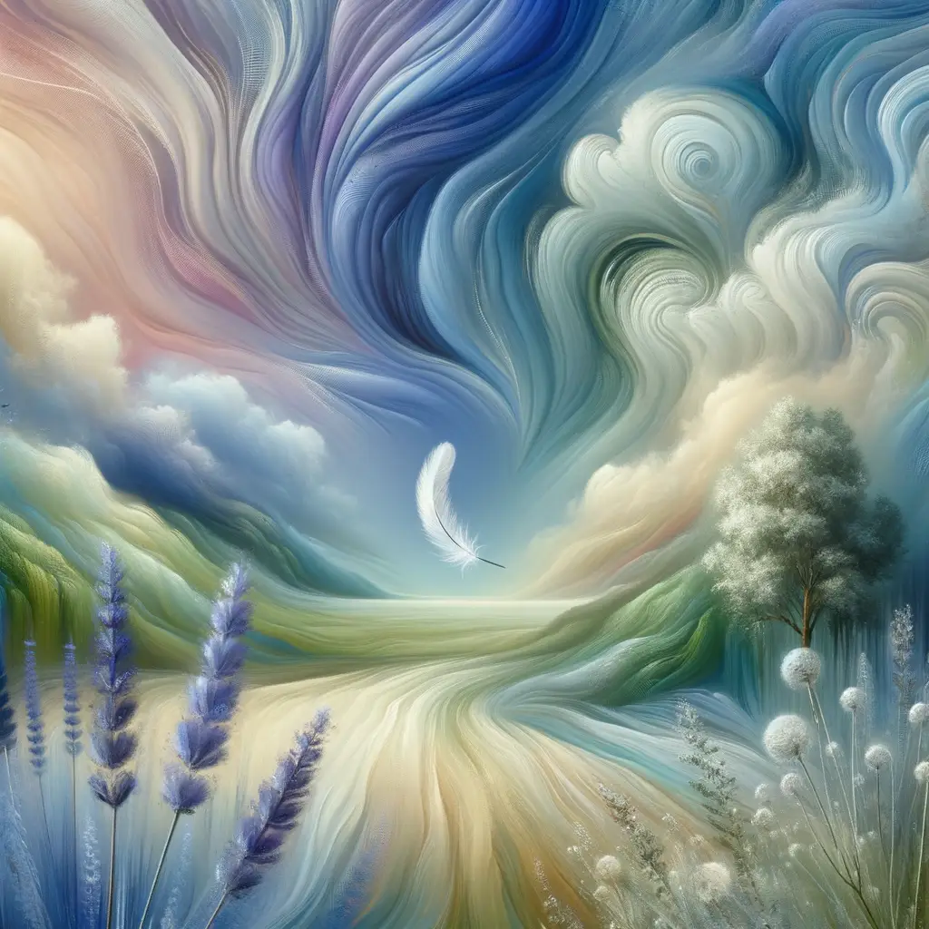 Whispers of Solace: A Dreamer's Flight on Lavender Breeze