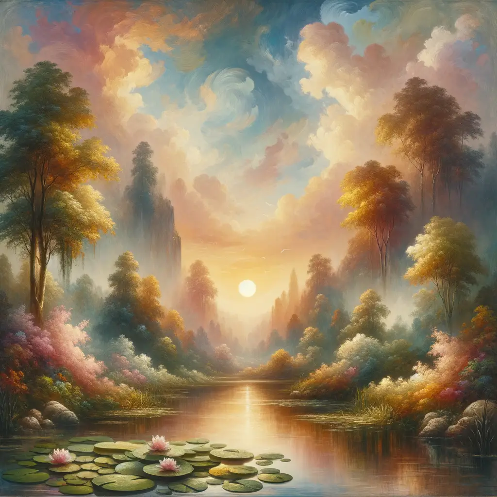 Harmony's Embrace: Reflecting Serenity's Whispers