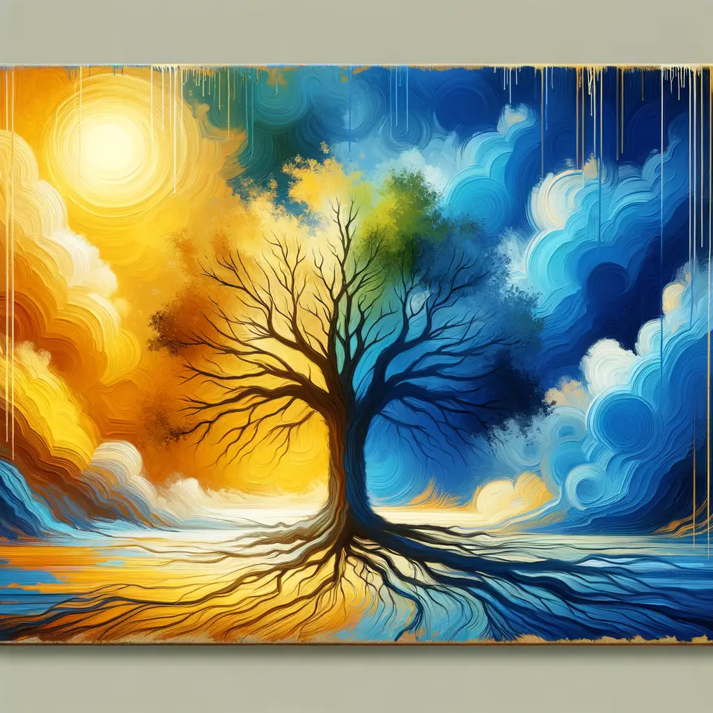 Resilient Reverie: Embracing Therapeutic Lightness beneath the Blue Oak