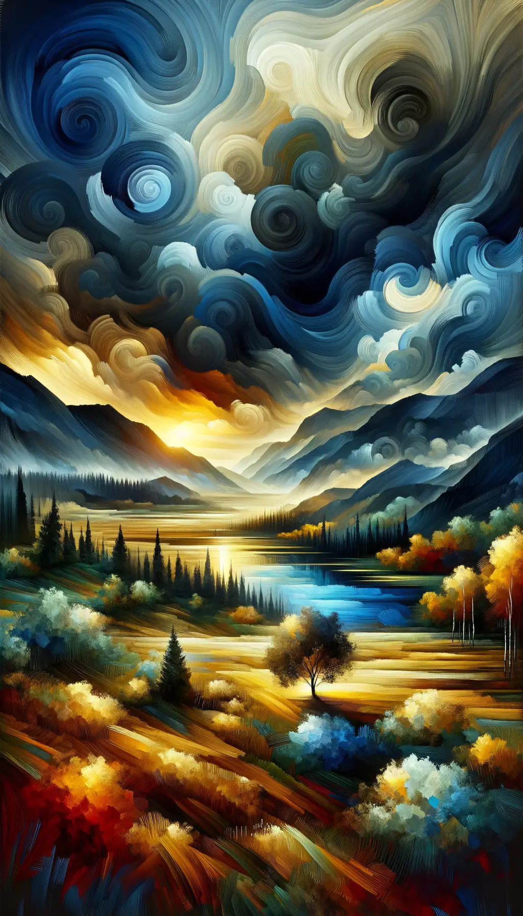 Whispers of Solitude: Emotions Carved in Midnight Blue