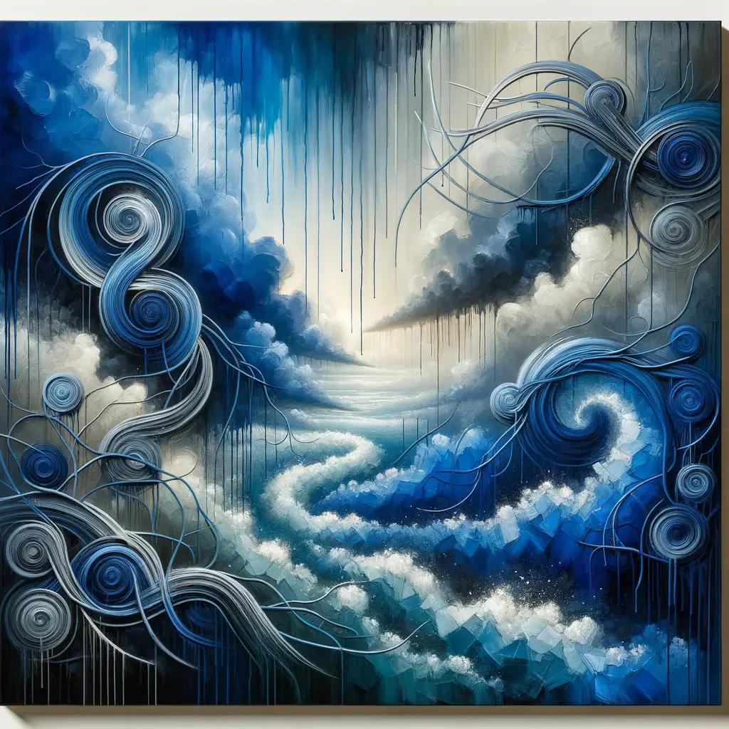 Whispers of the Deep: Unraveling Anxieties in Azure Shades