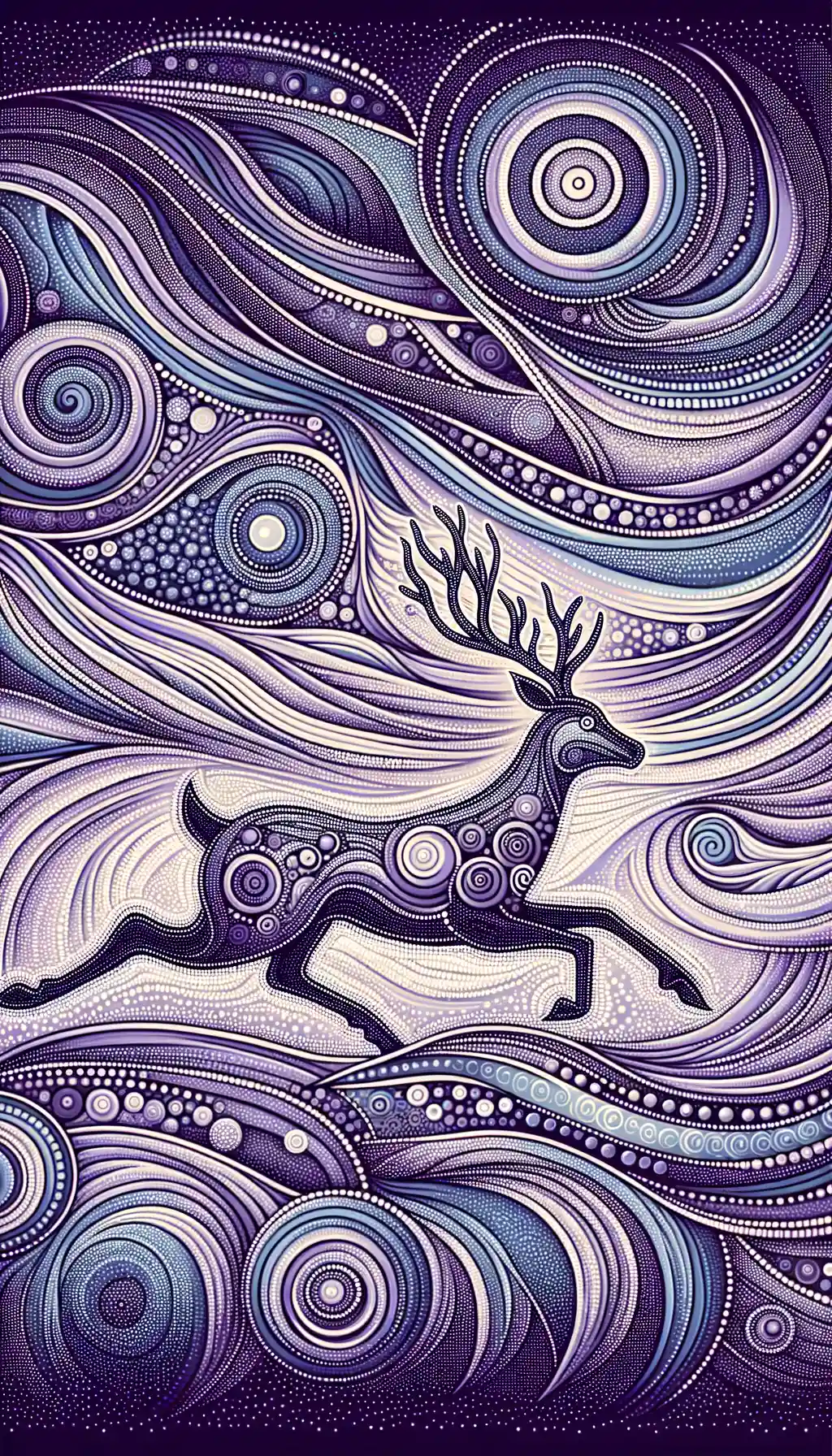 Whispers of Tranquil Tides: Serenity in Lavender and Silver