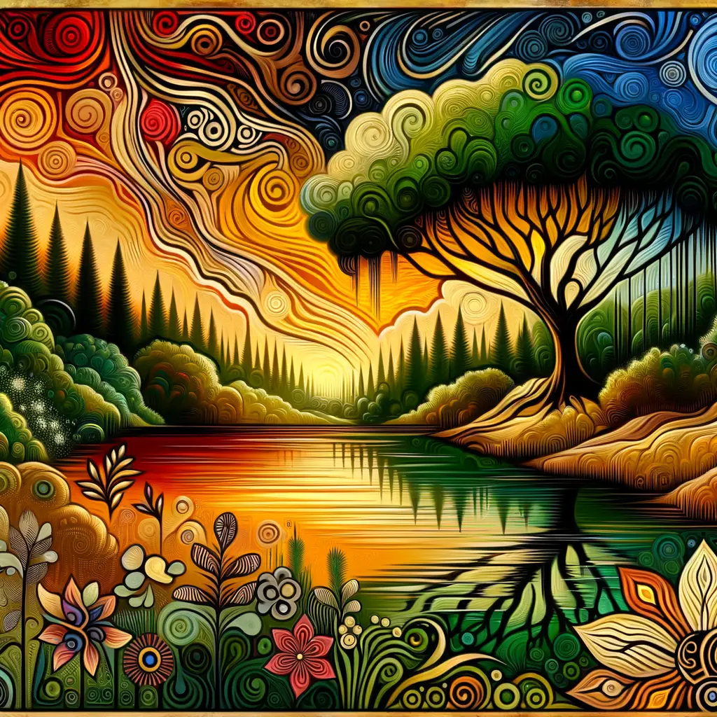 Golden Serenity: Roots of Resilience