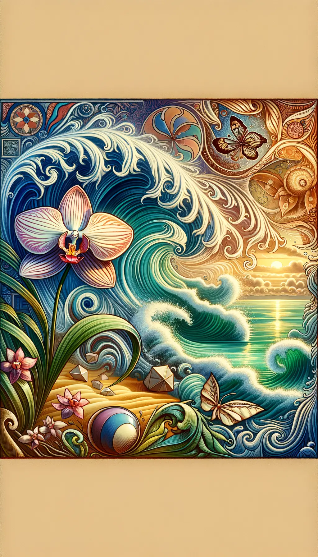Whispers of Serenity: Embracing the Orchid Ocean