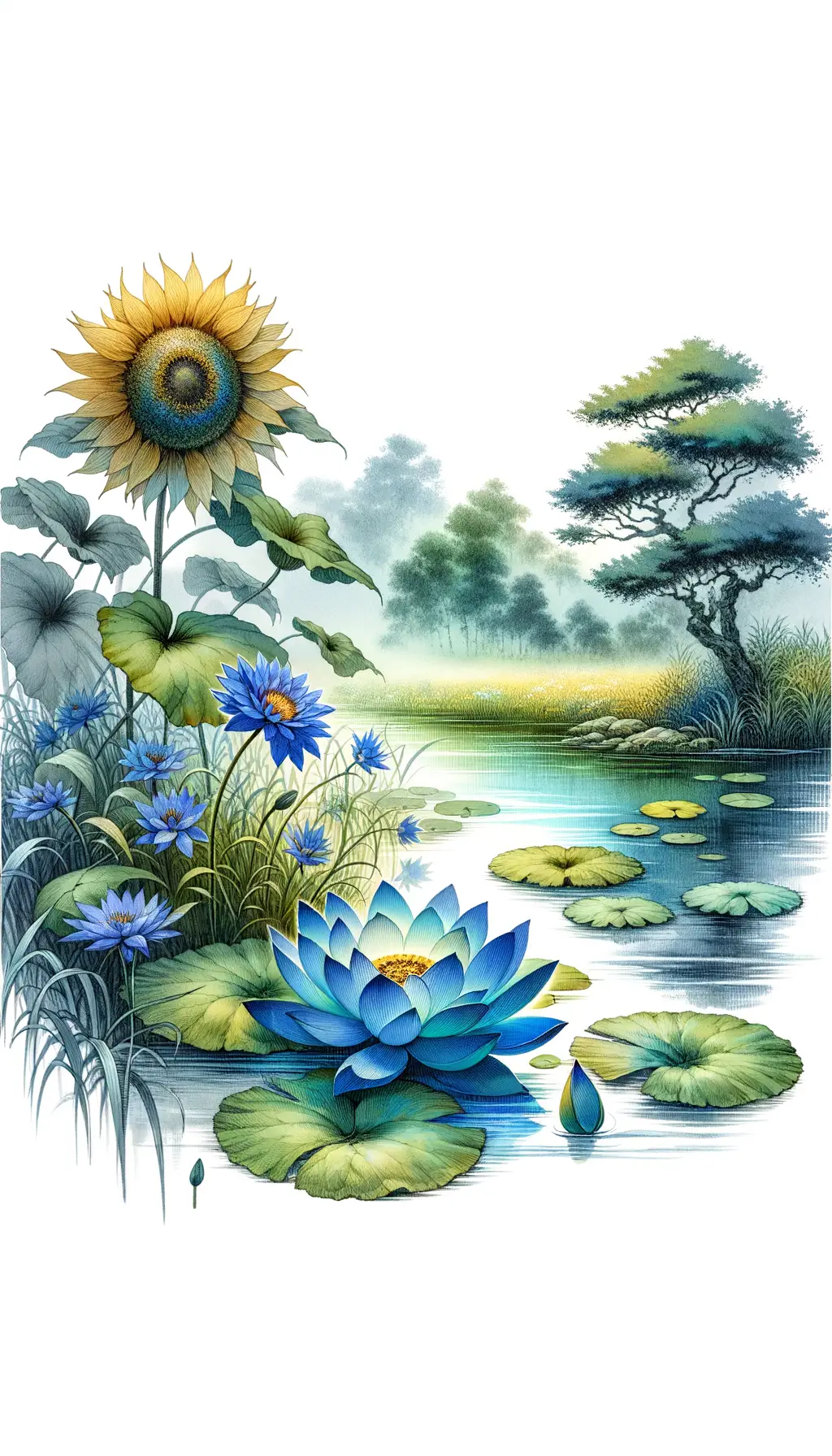 Whispers of Transformation: A Floral Tapestry of Peaceful Growth