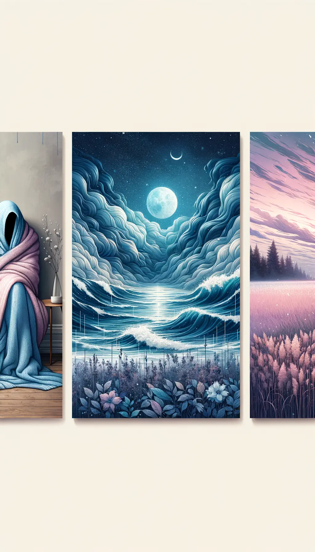 Whispers of the Soul: Blanket of Comfort, Sea of Emotions, Meadow of Serenity