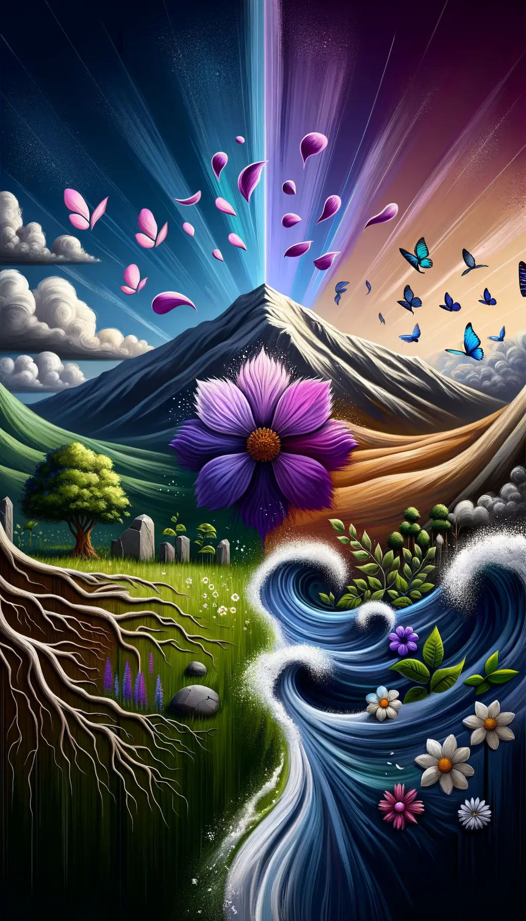 Whispers of Renewal: Blooms and Clouds in Therapy's Embrace