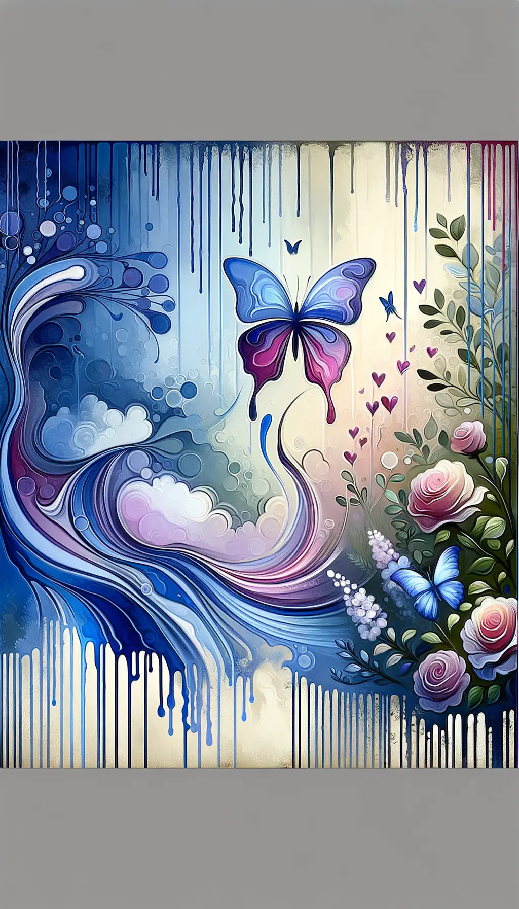 Whispers of Serenity: A Therapeutic Symphony in Blue and Purple