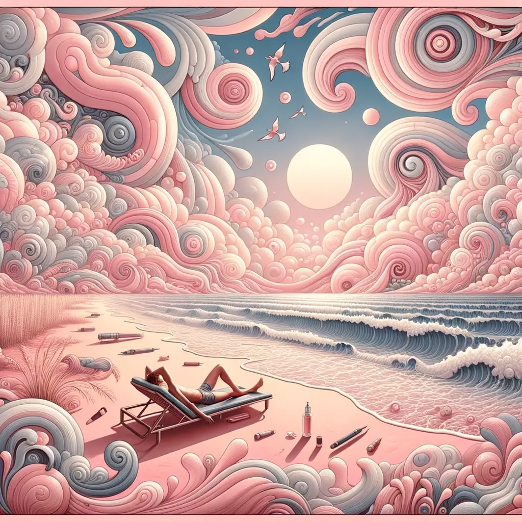 Whispers of Rose Quartz: A Serene Shoreline Escape