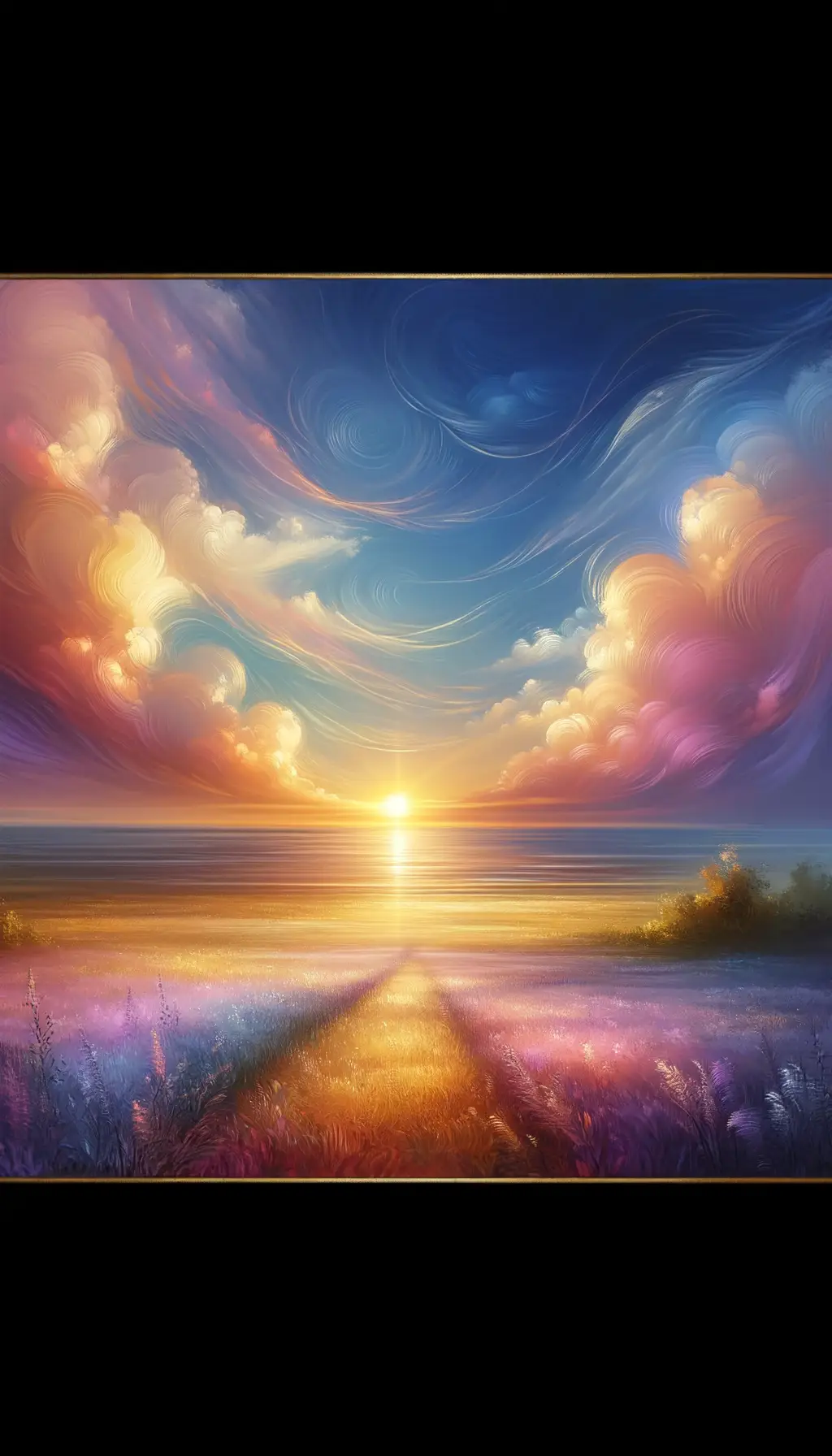 Whispers of Lavender: Embracing Sunset Serenity