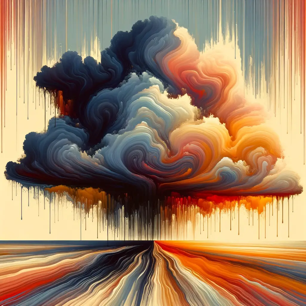 Weight of Whispers: River's Embrace at Sunset
