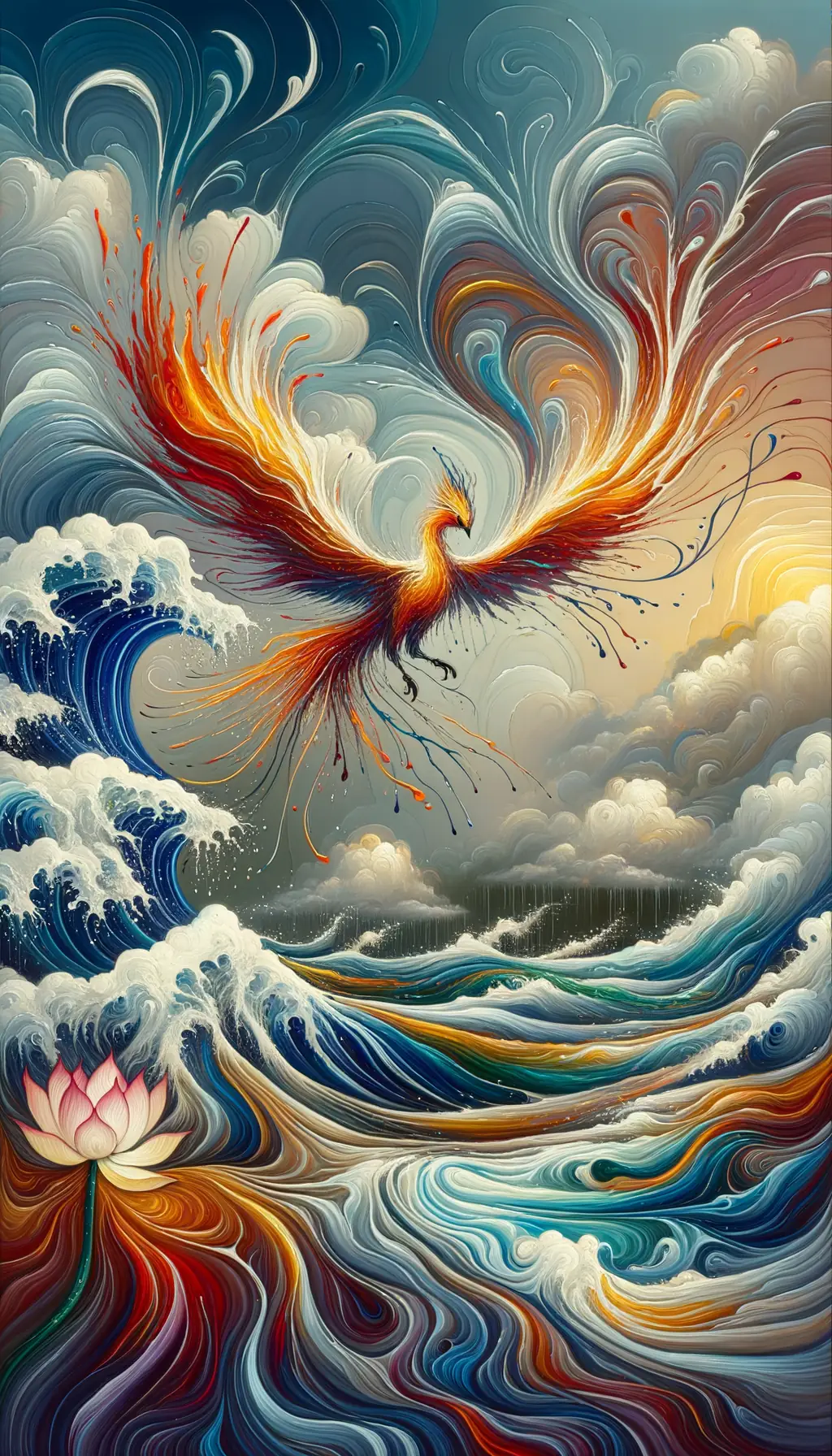Ember Waves of Healing: Transcendence in the Depths